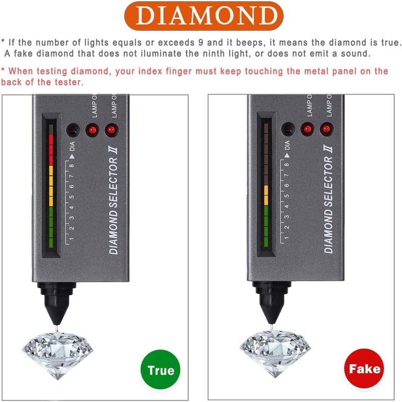 xinler Accuracy Jewelry-Diamond Tester Pen Professional Jewelry Diamond Tester Tool （No Batteries Included） - Image 4